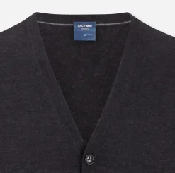 OLYMP gilet 015055 Donker grijs Fashion