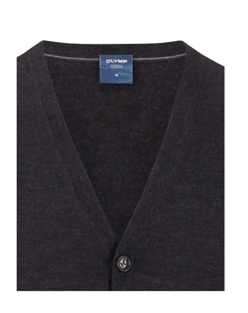 OLYMP gilet 015055 Donker grijs Fashion
