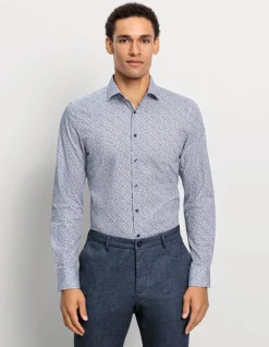 OLYMP jersey overhemd Body fit 216264 Marine New