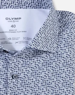 OLYMP jersey overhemd Body fit 216264 Marine New
