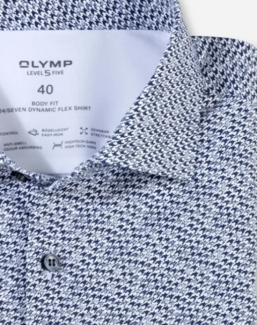 OLYMP jersey overhemd Body fit 216264 Marine New