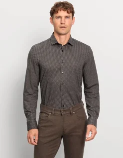 OLYMP jersey overhemd Body fit 218264 Naturel Hot