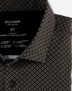 OLYMP jersey overhemd Body fit 218264 Naturel Hot
