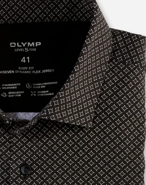 OLYMP jersey overhemd Body fit 218264 Naturel Hot