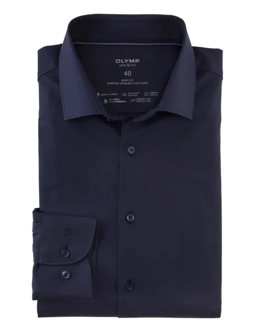 OLYMP jersey overhemd Body fit 073464 Marine Discount