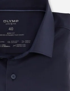 OLYMP jersey overhemd Body fit 073464 Marine Discount