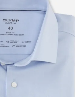 OLYMP jersey overhemd Body fit 073464 Blauw Hot