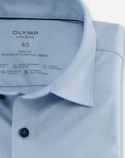 OLYMP jersey overhemd Body fit 200864 Hemels Blauw Best