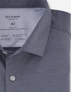 OLYMP jersey overhemd Body fit 208964 Marine Sale