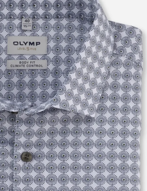 OLYMP jersey overhemd Body fit 207374 Marine Discount