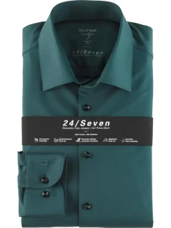OLYMP jersey overhemd Body fit 200864 Donker Groen Sale