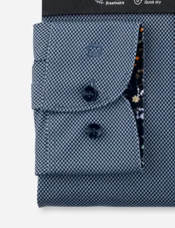 OLYMP jersey overhemd Body fit 201474 Marine Sale