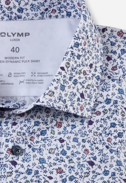 OLYMP jersey overhemd Modern Fit 128352 Blauw Hot