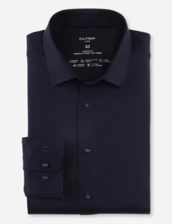 OLYMP jersey overhemd Modern Fit 120264 Marine Sale
