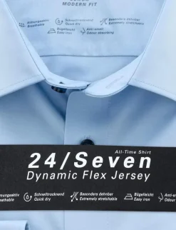 OLYMP jersey overhemd Modern Fit 120264 Hemels Blauw Fashion