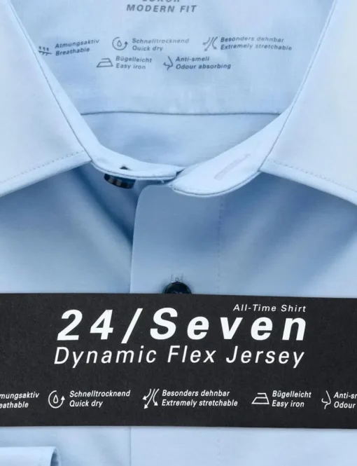 OLYMP jersey overhemd Modern Fit 120264 Hemels Blauw Fashion