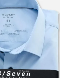 OLYMP jersey overhemd Modern Fit 120264 Hemels Blauw Fashion