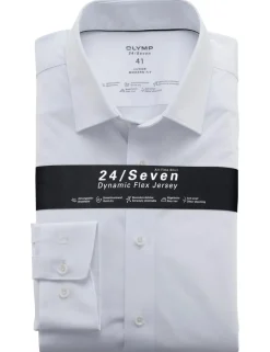 OLYMP jersey overhemd Modern Fit 120264 Wit New