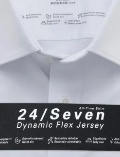 OLYMP jersey overhemd Modern Fit 120264 Wit New