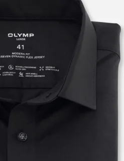 OLYMP jersey overhemd Modern Fit 120264 Zwart Best