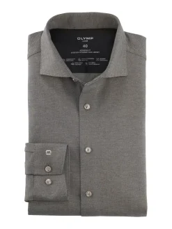 OLYMP jersey overhemd Modern Fit 121824 Naturel Fashion