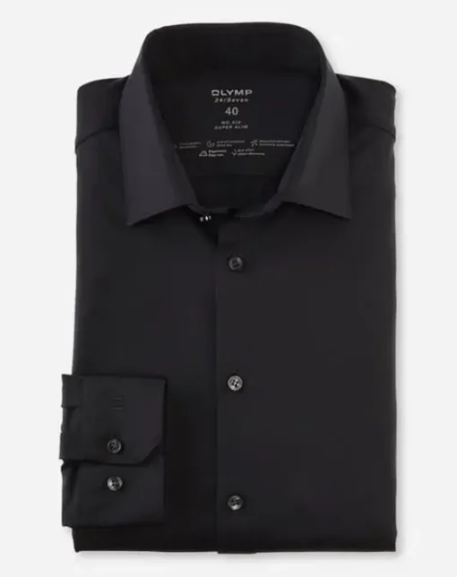 OLYMP jersey overhemd Super Slim Fit 251264 Zwart New