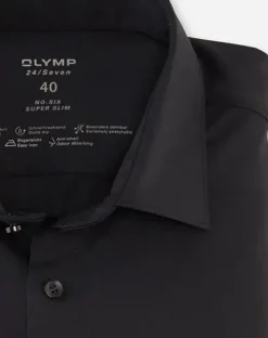 OLYMP jersey overhemd Super Slim Fit 251264 Zwart New