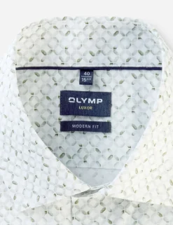 OLYMP overhemd 125572 Olijf groen Clearance