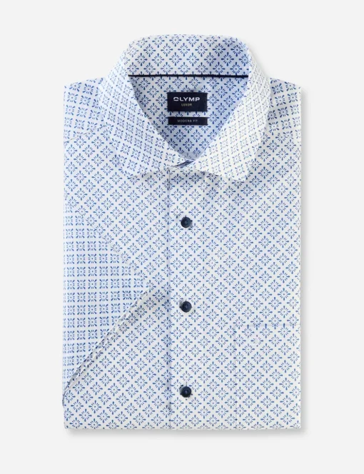 OLYMP overhemd 124972 Wit Fashion