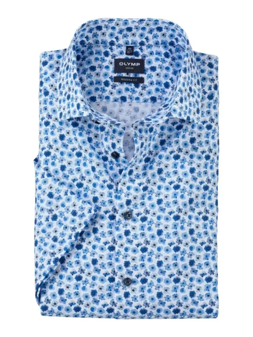 OLYMP overhemd Modern Fit 122352 Blauw Discount