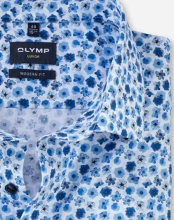 OLYMP overhemd Modern Fit 122352 Blauw Discount