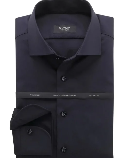 OLYMP SIGNATURE business overhemd Tailored Fit 851574 Donker Blauw Hot