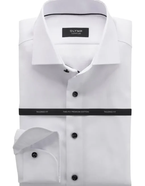 OLYMP SIGNATURE business overhemd Tailored Fit 851574 Wit Discount