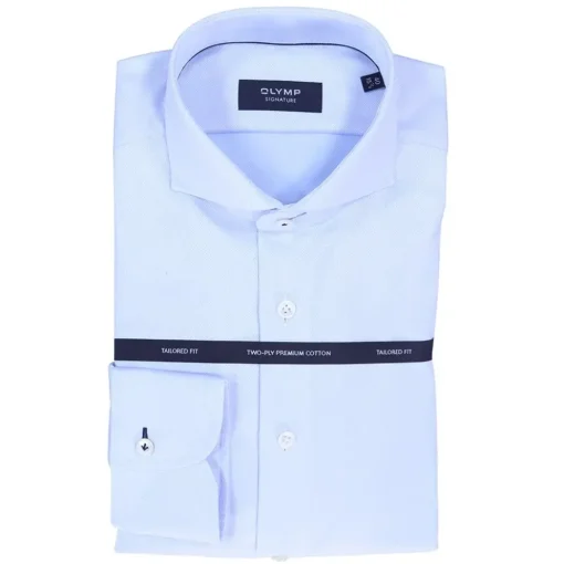 OLYMP SIGNATURE business overhemd Tailored Fit 858584 Hemels Blauw Online