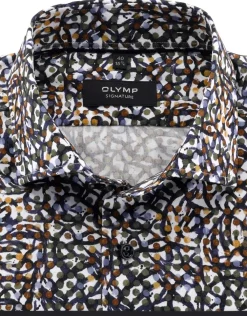 OLYMP SIGNATURE business overhemd Tailored Fit 857324 Donker Blauw Clearance