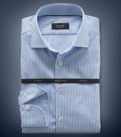 OLYMP SIGNATURE business overhemd Tailored Fit 853674 Blauw Clearance