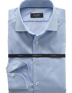 OLYMP SIGNATURE business overhemd Tailored Fit 853674 Blauw Clearance