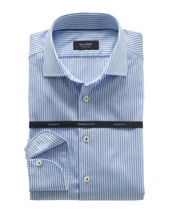 OLYMP SIGNATURE business overhemd Tailored Fit 853674 Blauw Clearance