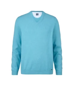 OLYMP v-hals trui 016010 Petrol Best