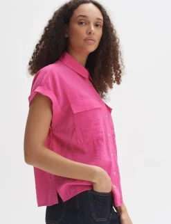 Opus blouse 10300111503100 Roze Online