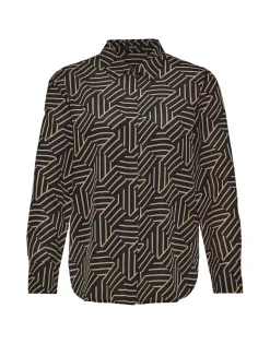 Opus blouse 10007210959147 Zwart Discount