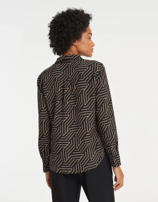 Opus blouse 10007210959147 Zwart Discount