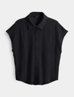 Opus blouse 10421712288100 Zwart Discount