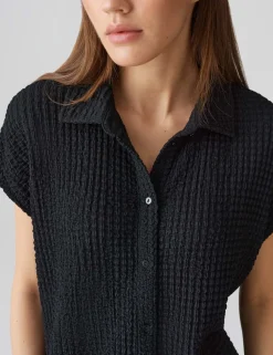Opus blouse 10421712288100 Zwart Discount