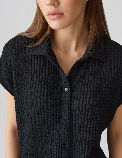 Opus blouse 10421712288100 Zwart Discount