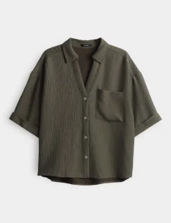 Opus blouse 10403413096344 Olijf groen Online