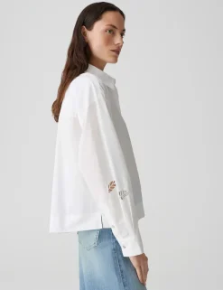 Opus blouse 10399413068316 Wit Outlet