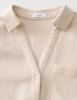 Opus blouse 10403413096344 Beige Discount