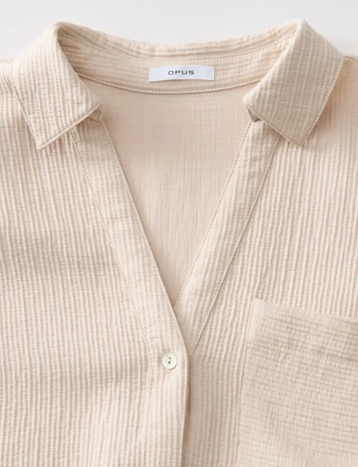 Opus blouse 10403413096344 Beige Discount