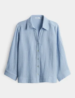 Opus blouse 10399510379100 Blauw Online